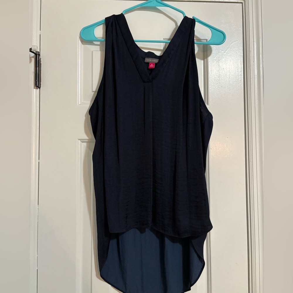 Women's Navy Sleeveless Top